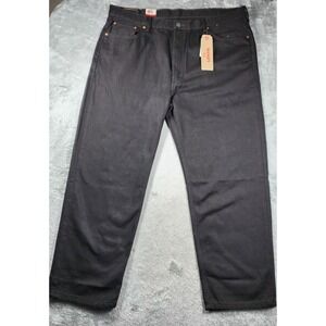 Levis 550 Jeans Mens 44x30 Black Denim Relaxed Fit Tapered Leg Big & Tall